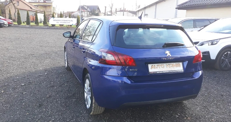 Peugeot 308 cena 43990 przebieg: 91000, rok produkcji 2018 z Złoty Stok małe 106